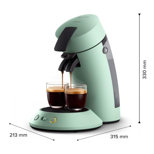 Machine à Café Dosettes SENSEO Original Plus Vert Désert CSA210/80 – Café Personnalisé