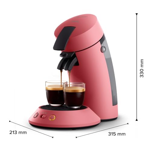 Machine à Café Dosettes SENSEO Original Plus Rouge Tendre CSA210/35 – 1 ou 2 Tasses