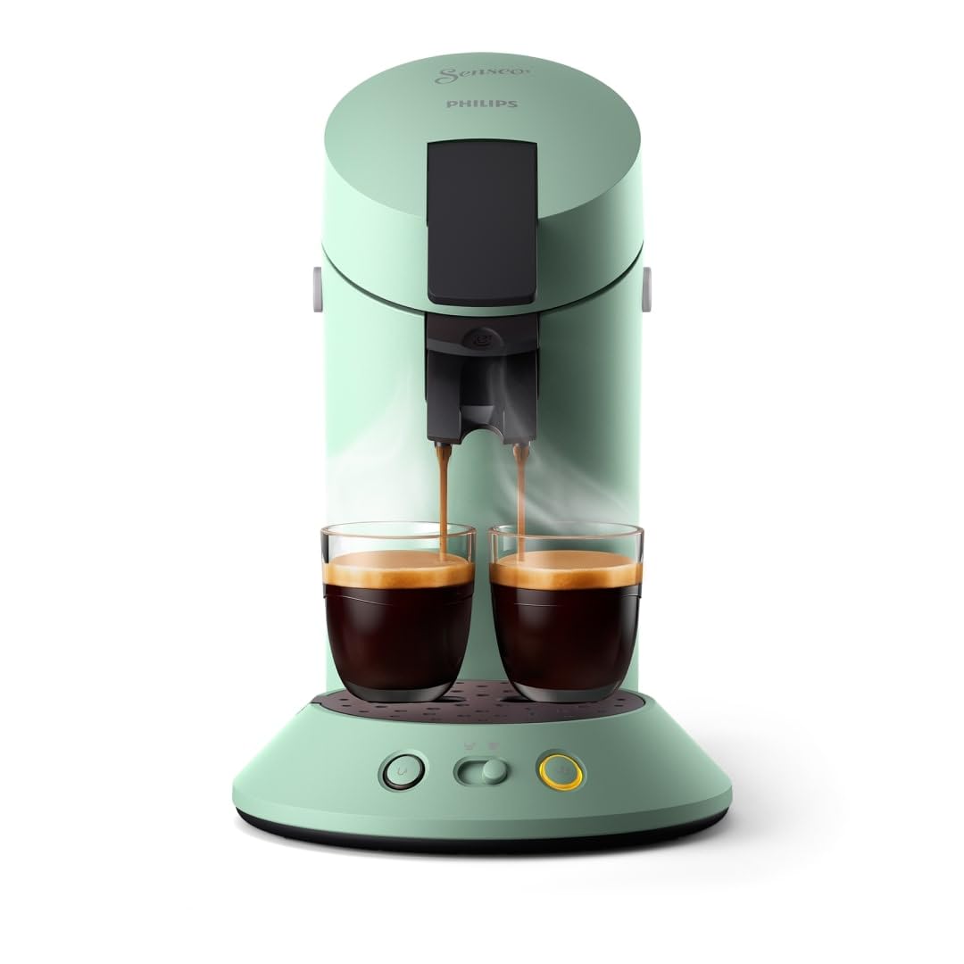 Machine à Café Dosettes SENSEO Original Plus Vert Désert CSA210/80 – Café Personnalisé