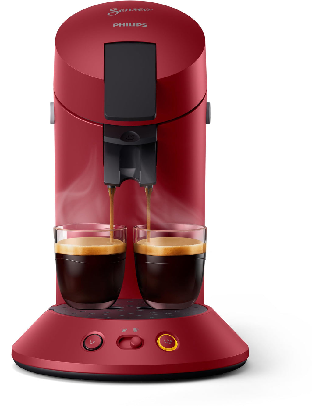 Machine à Café Dosettes SENSEO Original Plus Rouge CSA210/91 – Crema Plus & Boost