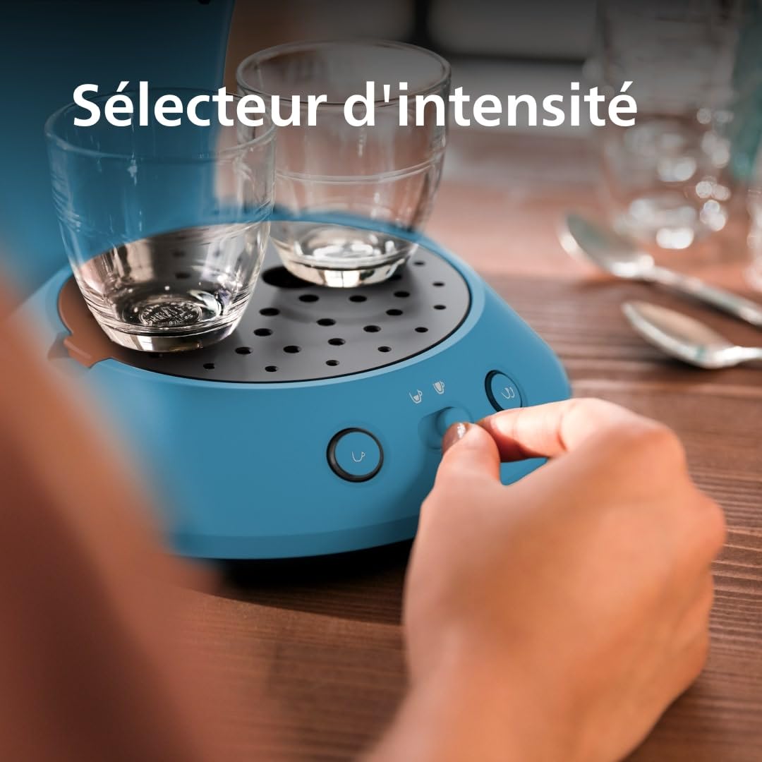 Machine à Café Dosettes SENSEO Original Plus Bleu Paon CSA210/00 – Intensité Ajustable