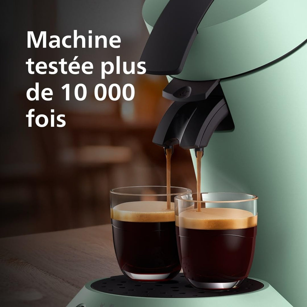 Machine à Café Dosettes SENSEO Original Plus Vert Désert CSA210/80 – Café Personnalisé