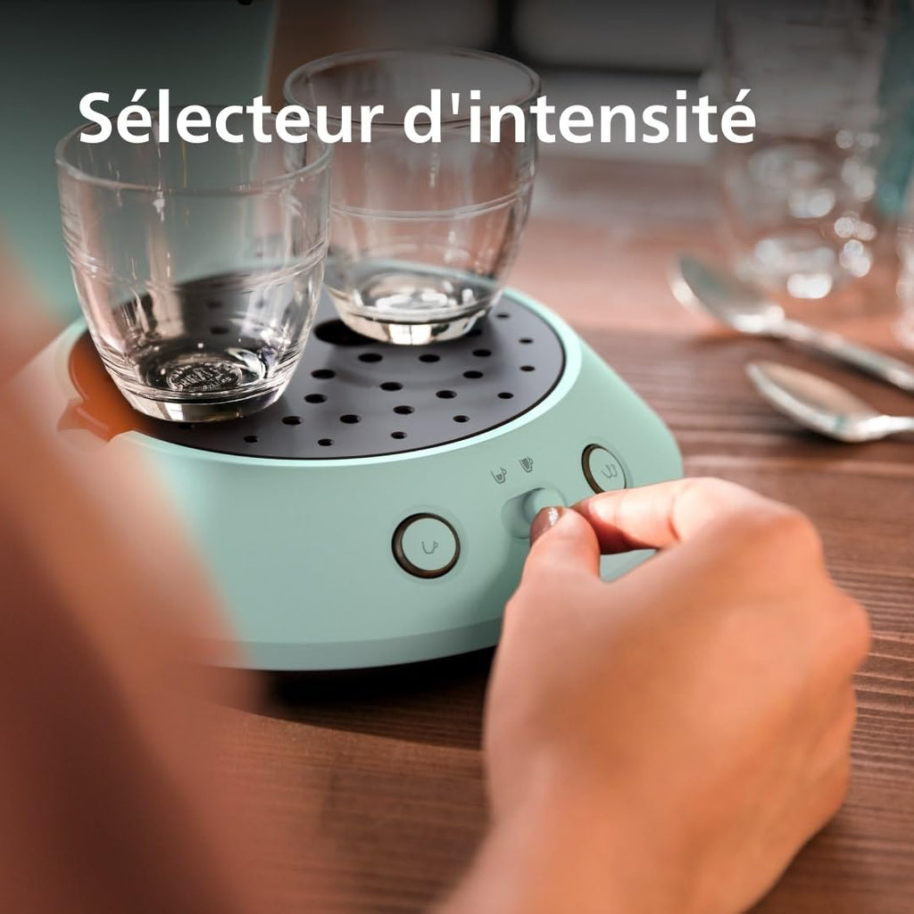 Machine à Café Dosettes SENSEO Original Plus Vert Désert CSA210/80 – Café Personnalisé