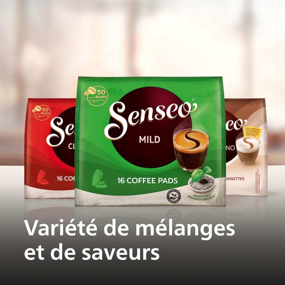 Machine à Café Dosettes SENSEO Original Plus Rouge Tendre CSA210/35 – 1 ou 2 Tasses