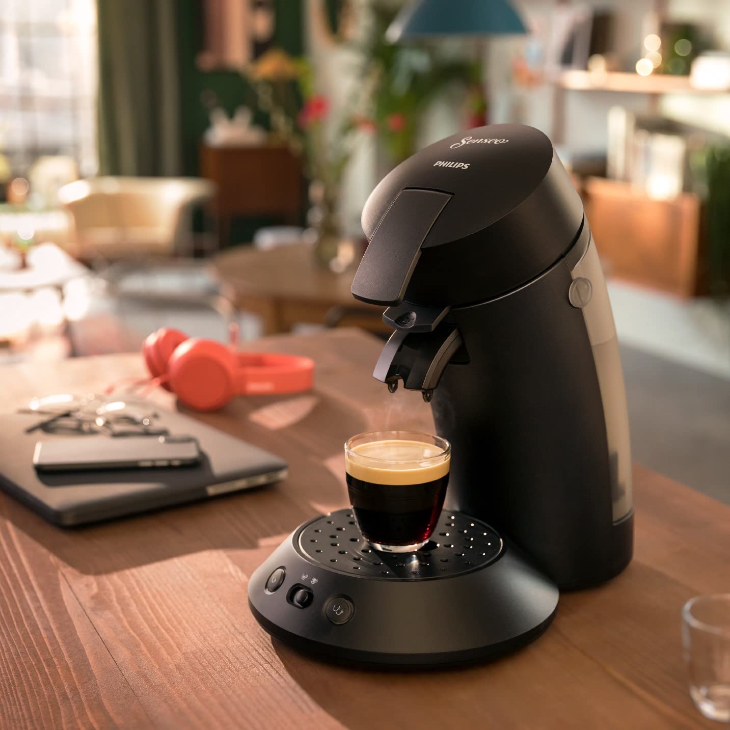 Machine à Café Dosettes SENSEO Original Plus Noire CSA210/22 – Café Rapide 1 ou 2 Tasses