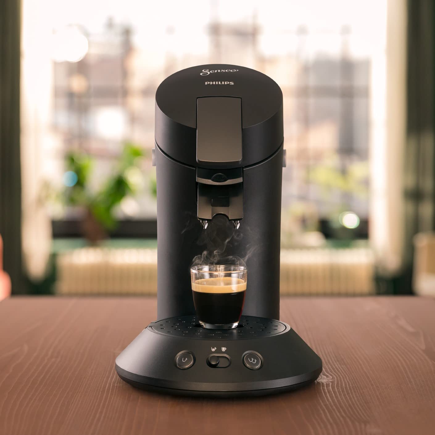 Machine à Café Dosettes SENSEO Original Plus Noire CSA210/22 – Café Rapide 1 ou 2 Tasses