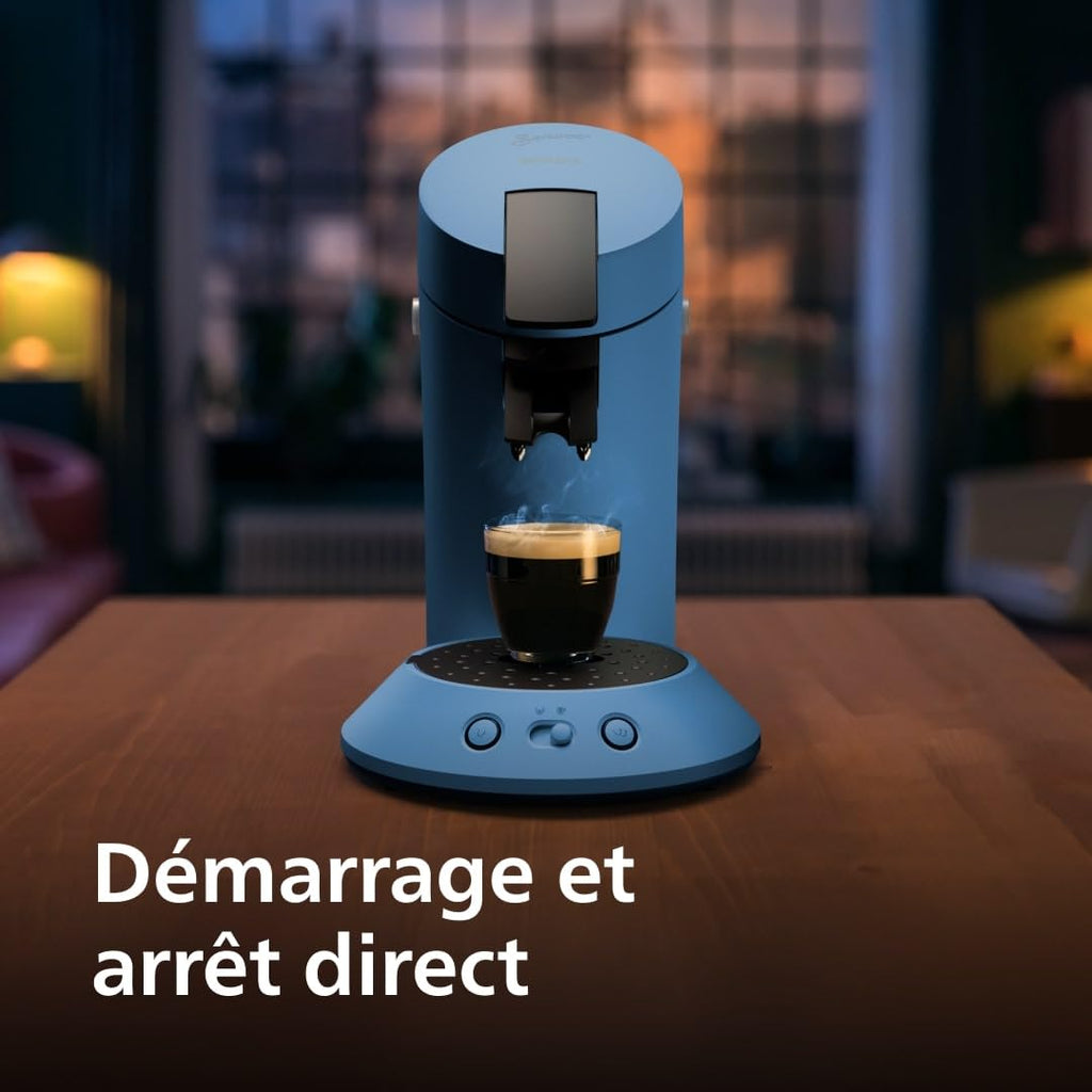 Machine à Café Dosettes SENSEO Original Plus Bleu Paon CSA210/00 – Intensité Ajustable
