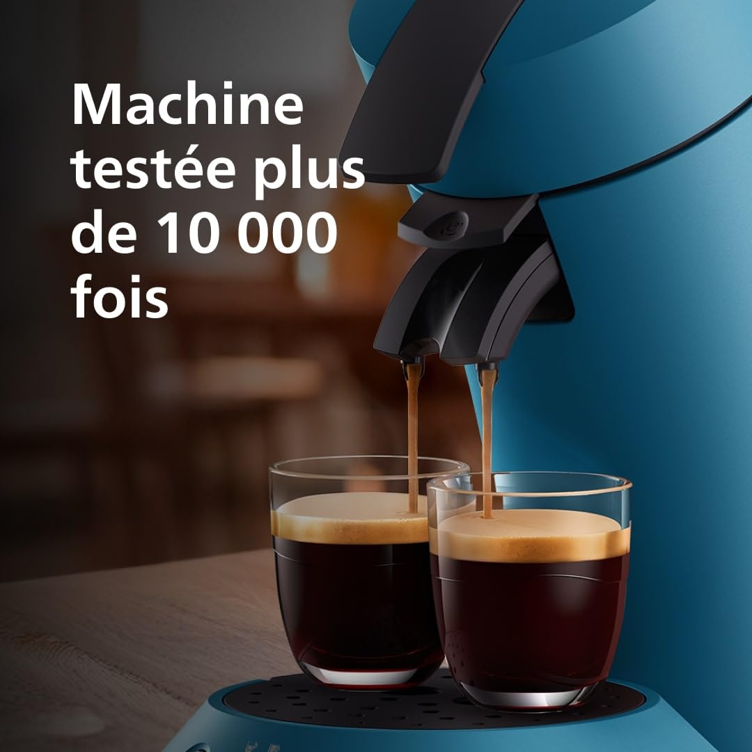 Machine à Café Dosettes SENSEO Original Plus Bleu Paon CSA210/00 – Intensité Ajustable