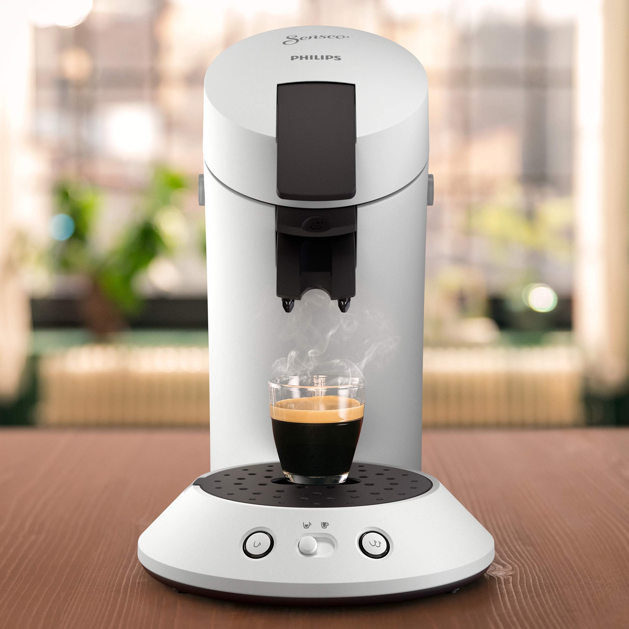 Machine à Café Dosettes SENSEO Original Plus Blanche CSA210/11 – Finition Mate Élégante