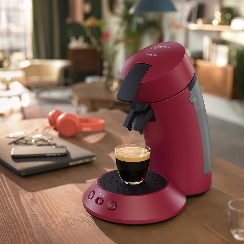 Machine à Café Dosettes SENSEO Original Plus Rouge CSA210/91 – Crema Plus & Boost